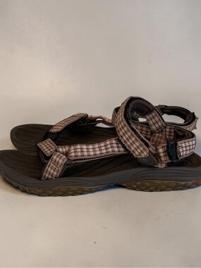 Teva Women's Hurricane Hiking Sandals - Brown Plaid - Size 9.5